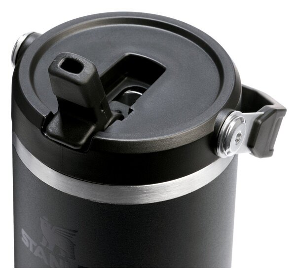 Черен термос от неръждаема стомана 890 ml IceFlow™ Flip Straw 2.0 Tumbler Black – Stanley