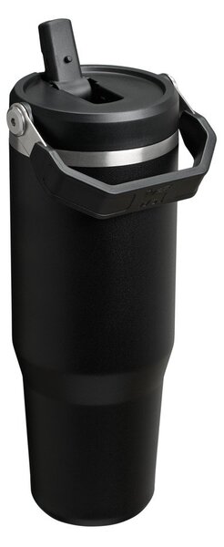 Черен термос от неръждаема стомана 890 ml IceFlow™ Flip Straw 2.0 Tumbler Black – Stanley