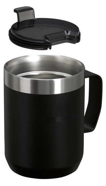 Черна термочаша от неръждаема стомана 230 ml Stay-Hot Camp Mug Black – Stanley