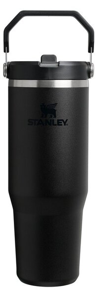 Черен термос от неръждаема стомана 890 ml IceFlow™ Flip Straw 2.0 Tumbler Black – Stanley