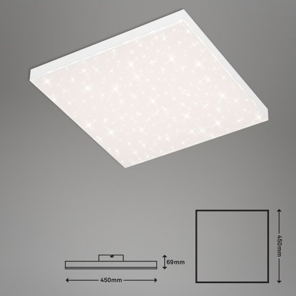 Briloner 7381-116 - LED Димируем плафон STARRY SKY LED/24W/230V + д.у