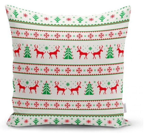 Комплект от 4 коледни калъфки за възглавници и покривка за маса Nordic Knit - Minimalist Cushion Covers