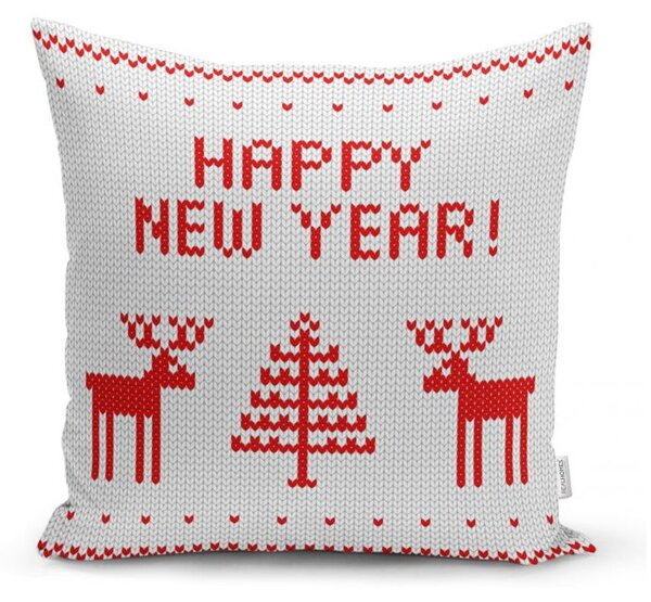 Комплект от 4 коледни калъфки за възглавници и покривка за маса Happy Holiday - Minimalist Cushion Covers