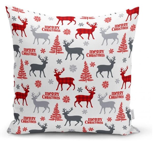 Комплект от 4 коледни калъфки за възглавници и покривка за маса Happy Holiday - Minimalist Cushion Covers