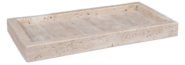 Каменен декоративен поднос 15x30,5 cm Travertine – House Nordic