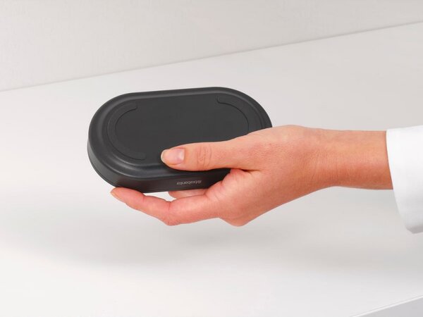 Комплект 2 бр дозатори Brabantia SinkStyle 1008504, Подходящи за препарати за ръце и съдове, 200 мл, Минерализирано покритие, Тъмносив