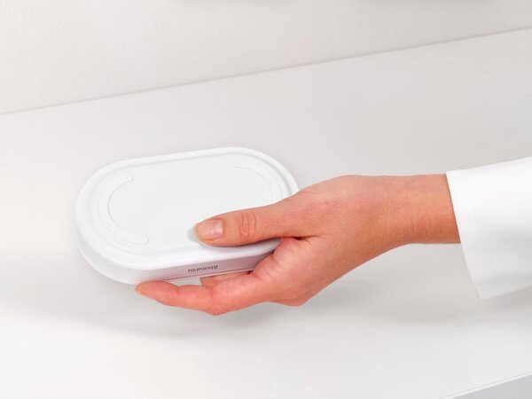 Комплект 2 бр дозатори Brabantia SinkStyle 1008505, Подходящи за препарати за ръце и съдове, 200 мл, Минерализирано покритие, Бял