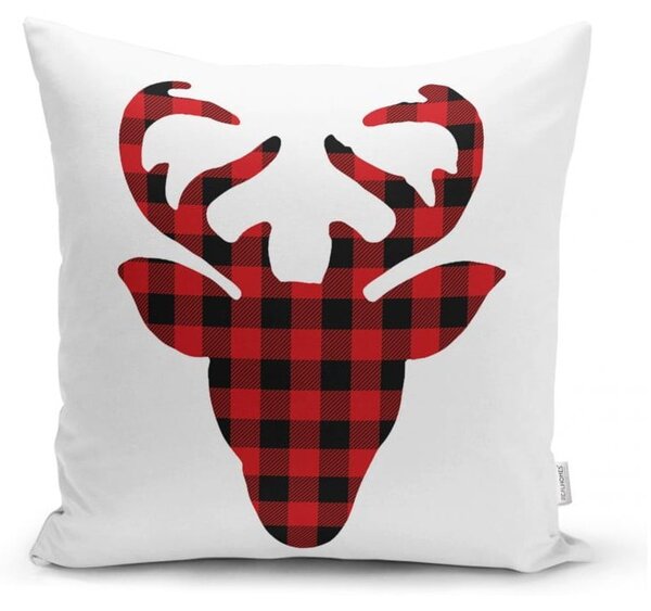 Комплект от 4 коледни калъфки за възглавници и покривка за маса Christmas Tartan - Minimalist Cushion Covers