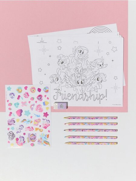 Sinsay - Комплект за оцветяване със стикери 17 pack My Little Pony - розов