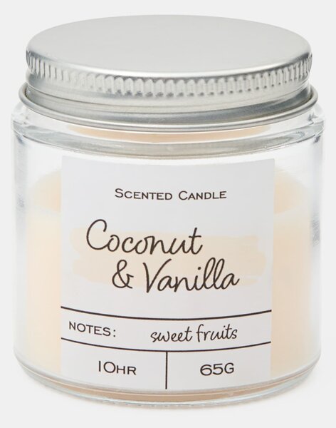Sinsay - Ароматна свещ Coconut & Vanilla - телесен цвят