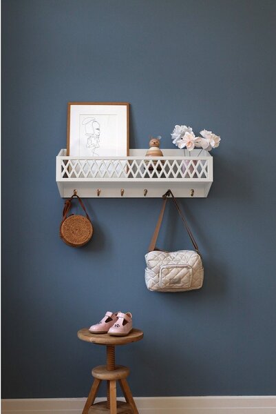 Бяла стенна детска закачалка 75x16 cm Harlequin – Cam Cam Copenhagen