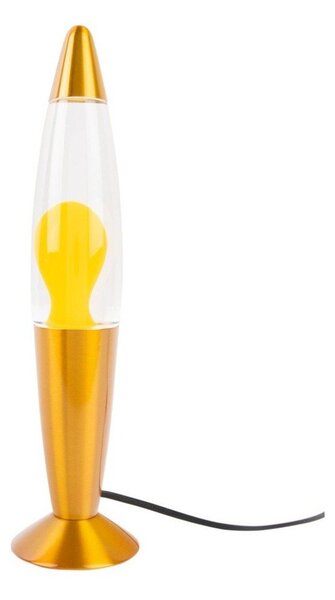 Жълта стъклена лава лампа (височина 35,5 cm) Funky Rocket Lava – Leitmotiv