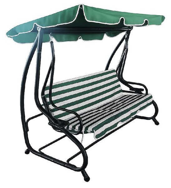 Градинска люлка Delux - зелена, 200 x 120 x 165 cm