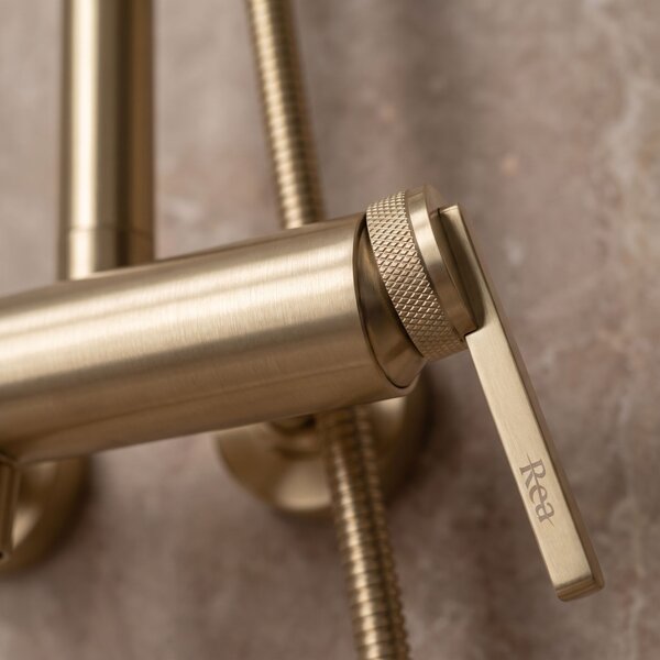 Комплект за душ Rea Grace Brush Gold
