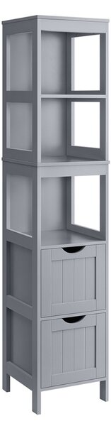 Шкаф за баня Vasagle сив 30x30x141.5 см