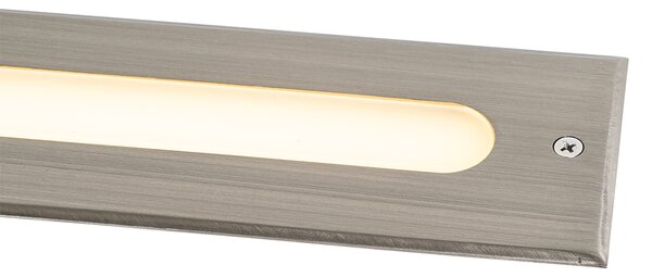 Модерен наземна лампа стомана 30 см с LED IP65 - Eline
