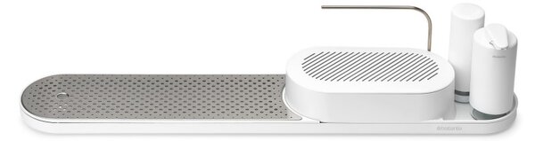 Комплект за мивка Brabantia SinkStyle 1008497, 4 части, Минерализирано покритие, Устойчив на корозия, Бял