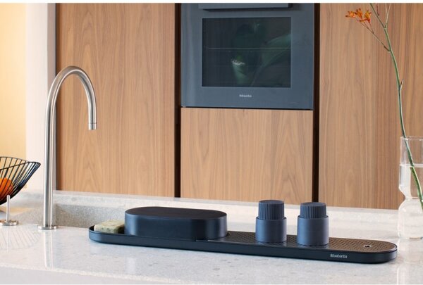 Комплект за мивка Brabantia SinkStyle 1008498, 2 части, Минерализирано покритие, Устойчив на корозия, Тъмносив