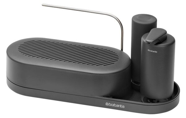 Комплект за мивка Brabantia SinkStyle 1008502, 3 части, 200 мл, Минерализирано покритие, Тъмносив