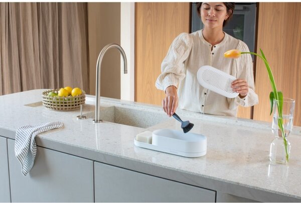 Органайзер за мивка Brabantia SinkStyle 1008501, Минерализирано покритие, Устойчив на корозия, Бял