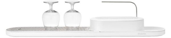 Комплект за мивка Brabantia SinkStyle 1008499, 2 части, Минерализирано покритие, Устойчив на корозия, Бял