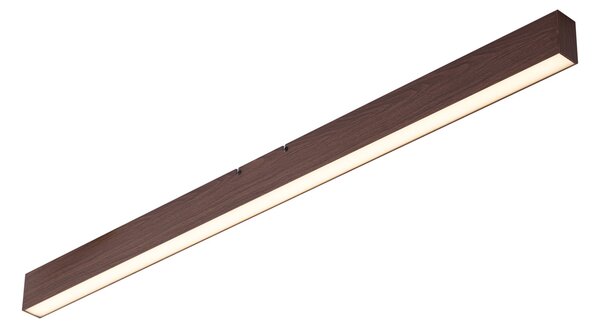 Модерна таванна лампа от орехово дърво с включен LED, 3-степенно димиране 2700-4000K и дип превключвател - Keane