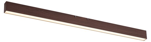 Модерна таванна лампа от орехово дърво с включен LED, 3-степенно димиране 2700-4000K и дип превключвател - Keane