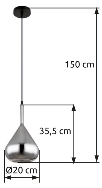 Globo 15542 - Пендел GEEKY 1xE27/60W/230V