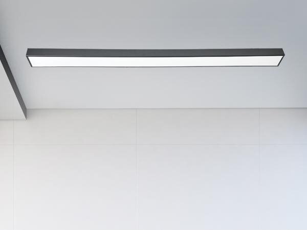 LED Плафониера LED/32W/230V 4000K 120x7 см черен