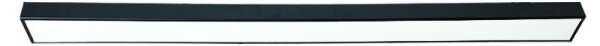 LED Плафониера LED/32W/230V 4000K 120x7 см черен