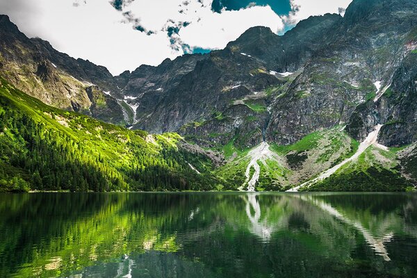 Фототапет – Морско око в Татрите