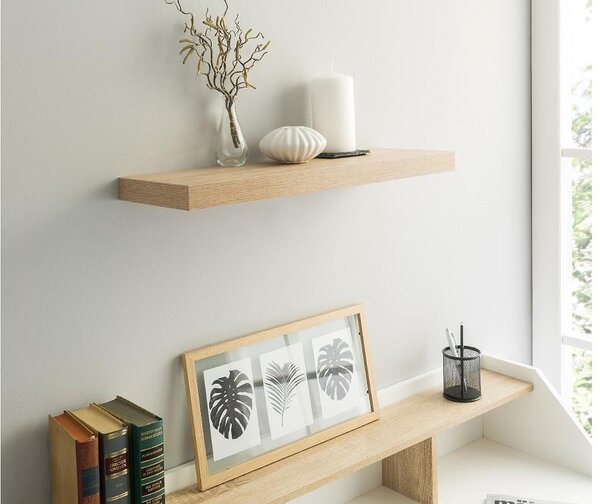 Стенна полица Shelvy 60 - 23.5 x 3.7 x 60 cm, различни цветове
