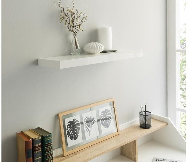 Стенна полица Shelvy 60 - 23.5 x 3.7 x 60 cm, различни цветове