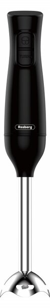 Ръчен пасатор Rosberg R51112OS, 400W, 2 скорости, Метален подвижен накрайник, Черен