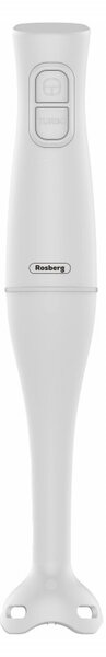 Ръчен пасатор Rosberg R51112O, 400W, 2 скорости, Подвижен накрайник, Бял