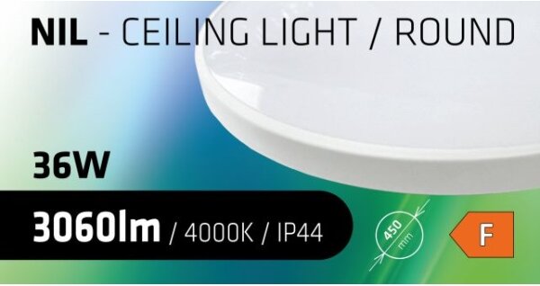 LED Плафон за баня CIRCLE LED/36W/230V 4000K Ø 45 см IP44 бял