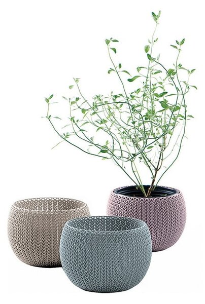 Пластмасови комплект саксии 3 бр. ø 15 cm Cozy – Keter