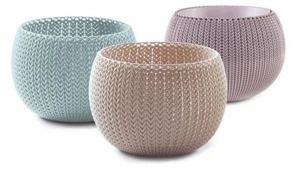 Пластмасови комплект саксии 3 бр. ø 15 cm Cozy – Keter