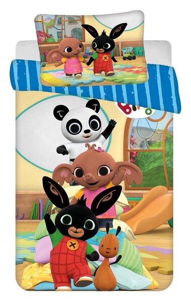 Памучно детско спално бельо 100x135 cm Bing Bunny "Tower" – Jerry Fabrics