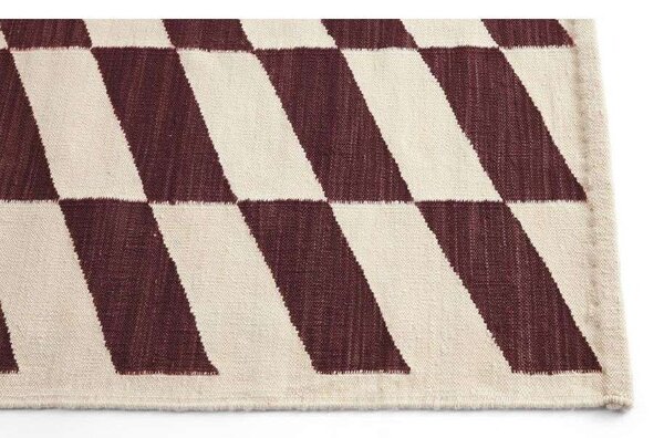 HAY - Shift Kelim Rug 140x200 Burgundy Hay