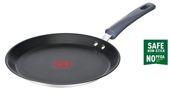 Тиган за палачинки Tefal G7313855 Daily Cook, 25 см, Незалепващо покритие, Thermo-signal, Индукция, Инокс