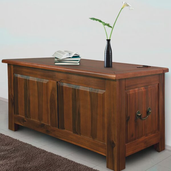 Дървен сандък от акация 85 × 44 × 48 cm