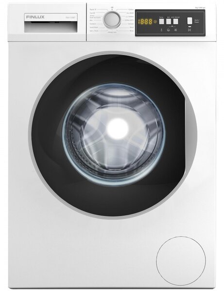 Пералня Finlux FXA1 5100T, Клас D, 5 кг, 1000 об/мин, Отложен старт, Функция пауза, Бял