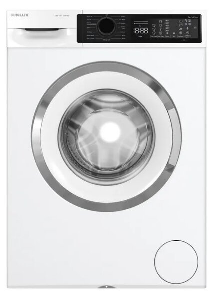 Пералня Finlux FXN 1491T3A INV, Клас A, 15 програми, 9 кг, 1400 об/мин, Функция пауза, LED дисплей, Бял