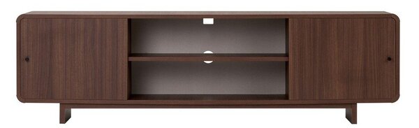 Маса за телевизор от декор от орех в тъмно естествен цвят 180x52x34 cm Mirel – Nordure