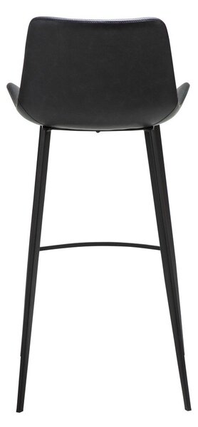 Черен бар стол (височина на седалката 74,5 cm) Hype – DAN-FORM Denmark