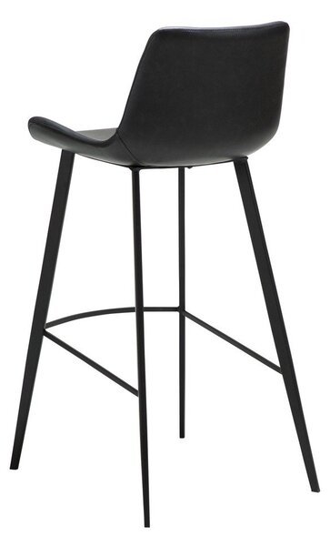 Черен бар стол (височина на седалката 74,5 cm) Hype – DAN-FORM Denmark