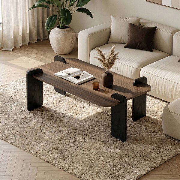 Кафява масичка за кафе 60x120 cm Renard – Nordure