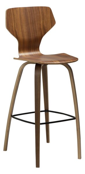 Бар стол в тъмно естествен цвят (височина на седалката 75 cm) S.I.T – DAN-FORM Denmark