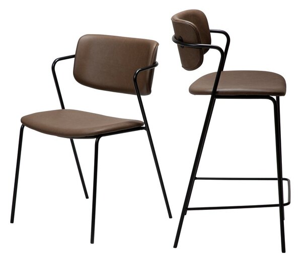 Кафяв бар стол (височина на седалката 67,5 cm) Zed – DAN-FORM Denmark
